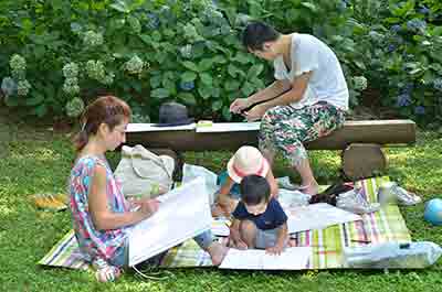 第1回 2015年8月1日開催「森のファミリー写生大会」